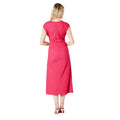 Pink - Back - Principles Womens-Ladies Textured Jersey Ruched Midi Dress