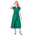 Emerald - Front - Principles Womens-Ladies Ponte Waist Tie Midi Dress