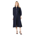 Navy - Front - Principles Womens-Ladies Chunky Zip Front Midi Dress