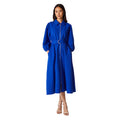 Cobalt - Front - Principles Womens-Ladies Chunky Zip Front Midi Dress