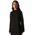 Black - Side - Principles Womens-Ladies Textured Jersey Long-Sleeved Maxi Dress