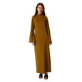 Olive - Front - Principles Womens-Ladies Textured Jersey Long-Sleeved Maxi Dress