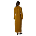 Olive - Back - Principles Womens-Ladies Textured Jersey Long-Sleeved Maxi Dress