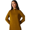 Olive - Side - Principles Womens-Ladies Textured Jersey Long-Sleeved Maxi Dress