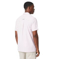 Pink - Back - Maine Mens Resort Dobby Short-Sleeved Shirt