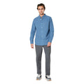 Blue - Side - Maine Mens Berg Check Long-Sleeved Shirt