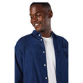 Dark Blue - Side - Maine Mens Denim Long-Sleeved Shirt