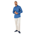 Mid Blue - Side - Maine Mens Denim Long-Sleeved Shirt