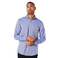 Royal Blue - Side - Maine Mens Oxford Long-Sleeved Shirt