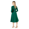 Green - Back - Principles Womens-Ladies Ponte Asymmetric Hem Midi Dress