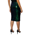 Green - Back - Principles Womens-Ladies Sequin Midi Skirt