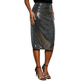 Silver - Front - Principles Womens-Ladies Sequin Midi Skirt