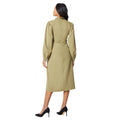 Olive - Back - Principles Womens-Ladies Valerie Keyhole Midi Dress