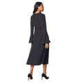 Black - Back - Principles Womens-Ladies Zip Front Midi Dress