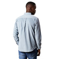 Grey - Back - Maine Mens Corduroy Long-Sleeved Shirt