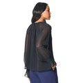 Black - Back - Principles Womens-Ladies Dobby Keyhole Top