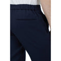 Navy - Side - Red Herring Mens Half Elasticated Waist Slim Trousers