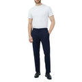 Navy - Lifestyle - Red Herring Mens Half Elasticated Waist Slim Trousers