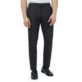 Grey - Front - Red Herring Mens Half Elasticated Waist Slim Trousers