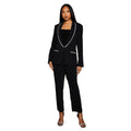 Black - Pack Shot - Principles Womens-Ladies Diamante Trim Blazer