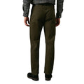 Khaki Green - Back - Maine Mens Twill Stretch Straight Leg Jeans