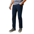 Navy - Front - Maine Mens Twill Stretch Straight Leg Jeans