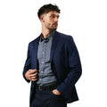 Navy - Side - Maine Mens Smart Cotton Regular Blazer