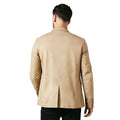 Stone - Back - Maine Mens Smart Cotton Regular Blazer