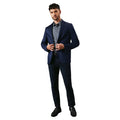 Navy - Front - Maine Mens Smart Cotton Regular Blazer