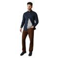 Tobacco - Side - Maine Mens Corduroy 5 Pockets Straight Trousers