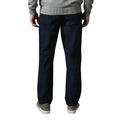 Navy - Back - Maine Mens Corduroy 5 Pockets Straight Trousers