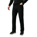 Black - Front - Maine Mens Corduroy 5 Pockets Straight Trousers