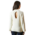 Ecru - Back - Principles Womens-Ladies High-Neck Tie Back Jumper