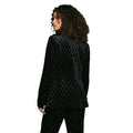 Black - Back - Principles Womens-Ladies Embellished Velvet Single-Breasted Blazer