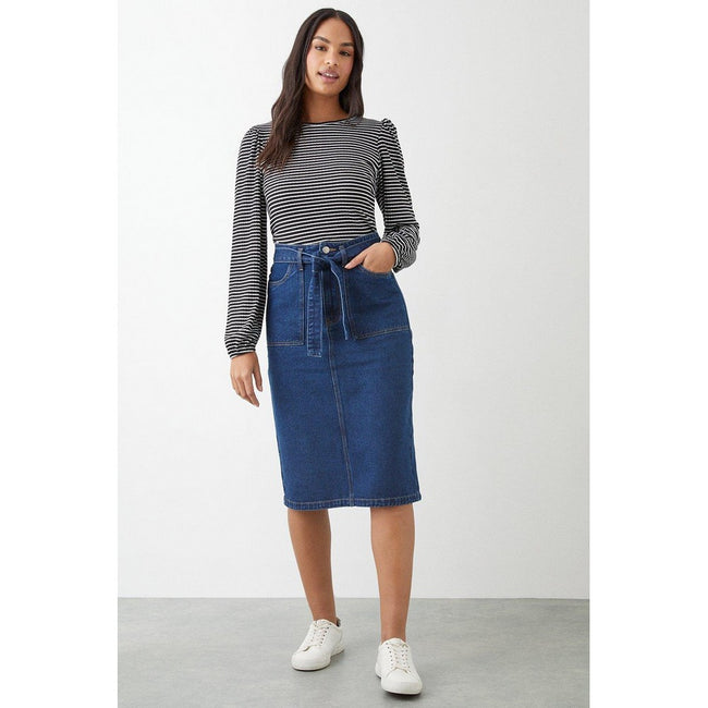 Denim pencil skirt dorothy perkins best sale