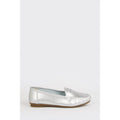 Silver - Back - Good For The Sole Womens-Ladies Nessa Leather Loafers