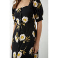 Black - Side - Dorothy Perkins Womens-Ladies Floral Button-Down Midi Dress