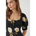 Black - Lifestyle - Dorothy Perkins Womens-Ladies Floral Button-Down Midi Dress