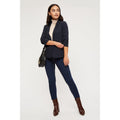 Navy - Lifestyle - Dorothy Perkins Womens-Ladies Petite Ruched Blazer