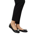 Black - Front - Dorothy Perkins Womens-Ladies Pasha Bow Flat Pumps