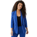 Cobalt Blue - Front - Dorothy Perkins Womens-Ladies Ruched Blazer