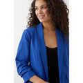 Cobalt Blue - Side - Dorothy Perkins Womens-Ladies Ruched Blazer