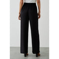 Black - Back - Dorothy Perkins Womens-Ladies Wide Leg Trousers