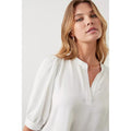 Ivory - Side - Dorothy Perkins Womens-Ladies Overhead Puffed Shirt