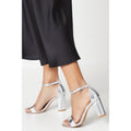 Silver - Front - Dorothy Perkins Womens-Ladies Spark Sandals