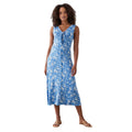 Blue - Front - Dorothy Perkins Womens-Ladies Floral Button Through Midi Dress