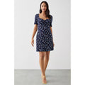 Navy - Lifestyle - Dorothy Perkins Womens-Ladies Ditsy Print Sweetheart Mini Dress