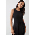 Black - Side - Dorothy Perkins Womens-Ladies Tiered Maxi Dress