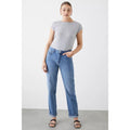 Mid Wash - Side - Dorothy Perkins Womens-Ladies Tall Boyfriend Jeans