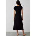 Black - Back - Dorothy Perkins Womens-Ladies Column Pocket Midi Dress